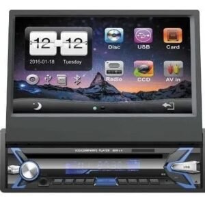 Radio Auto 1 Din Con Pantalla Touch Bluetooth